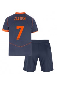 Inter Milan Piotr Zielinski #7 Babyklær Tredje Fotballdrakt til barn 2025-26 Korte ermer (+ Korte bukser)